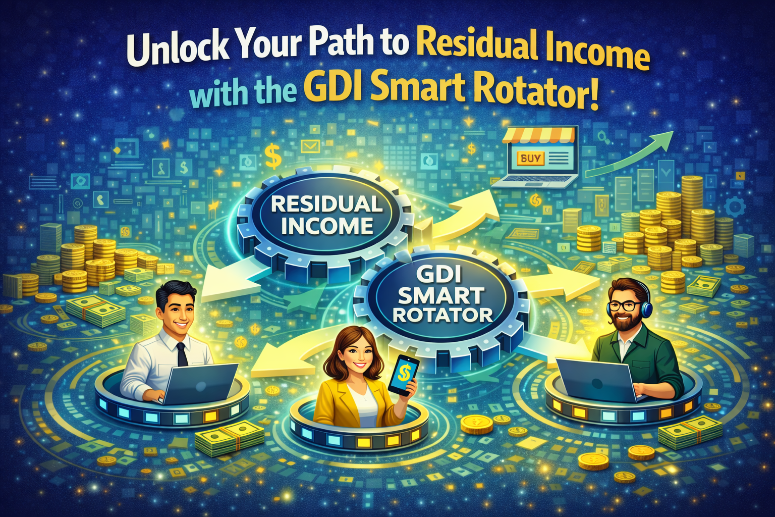 Turn $10 Into $10,000+ Per Month With Our Easy GDI Team Build System!