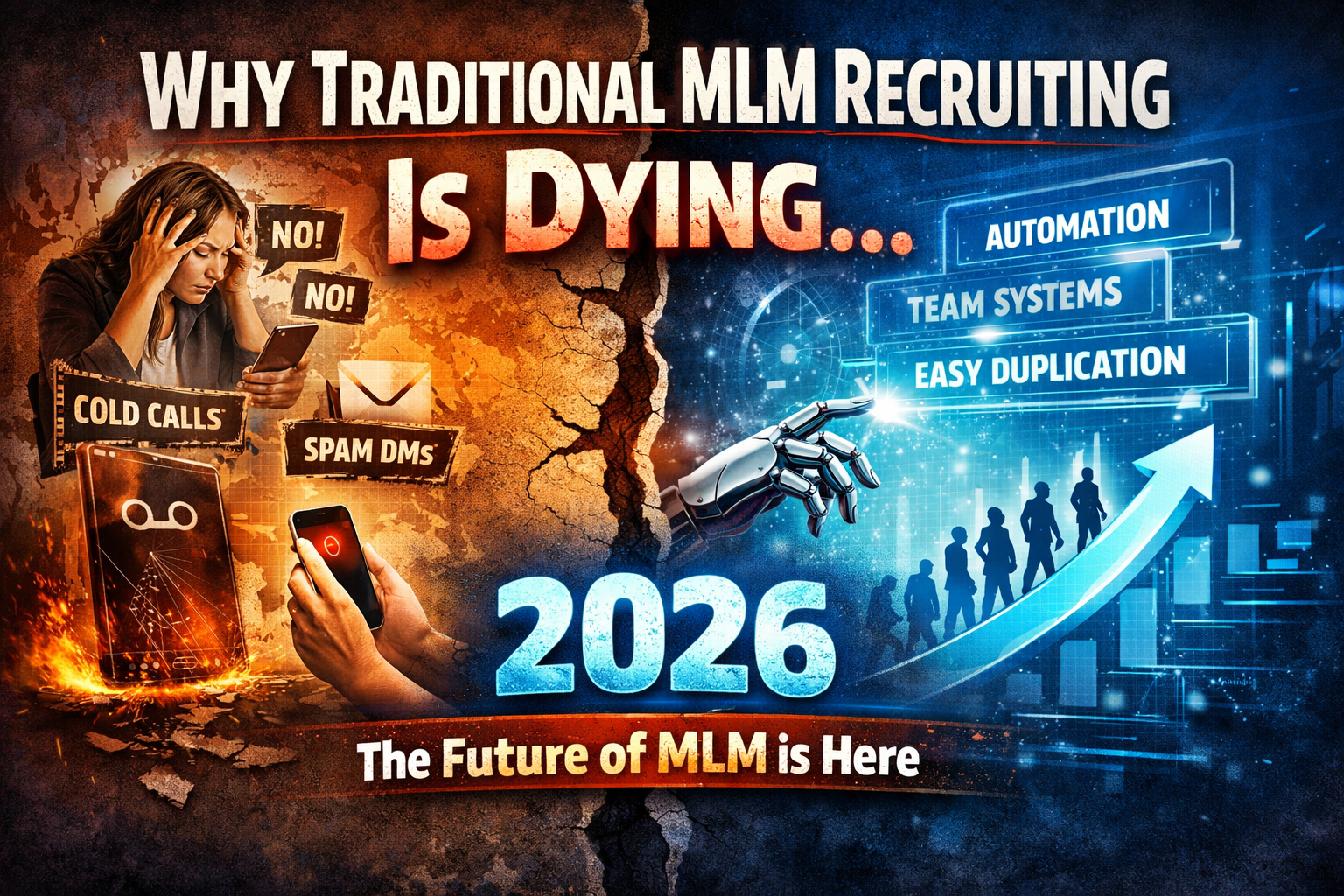 Why traditional MLM recruiting is dying and how automation and team systems are replacing it in 2026