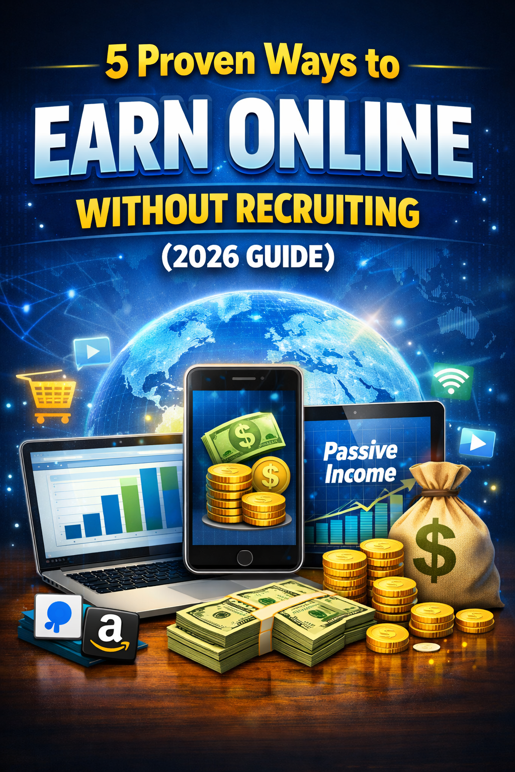 5 Proven Ways to Earn Online Without Recruiting (2026 Guide)