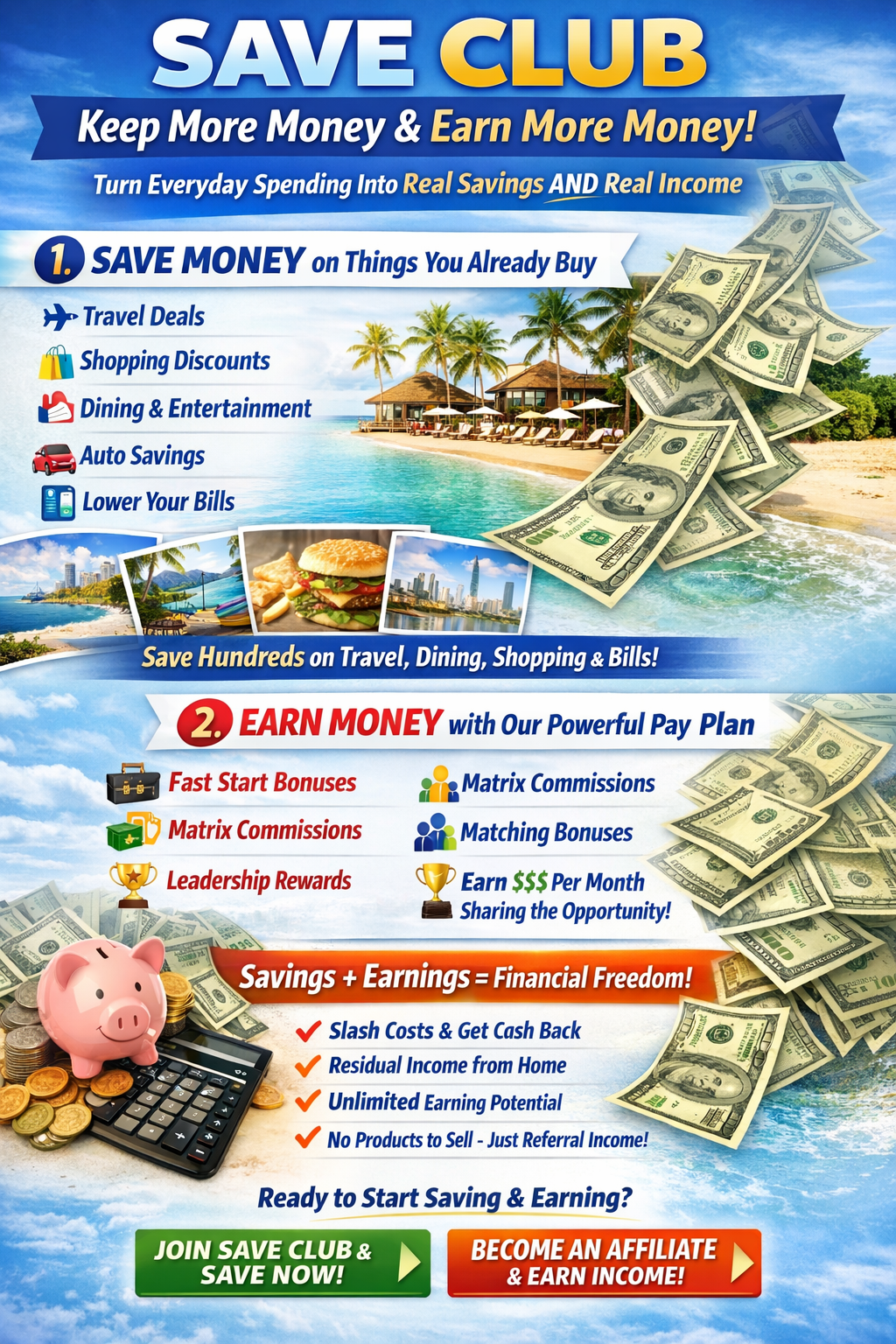 Earn with Save Club